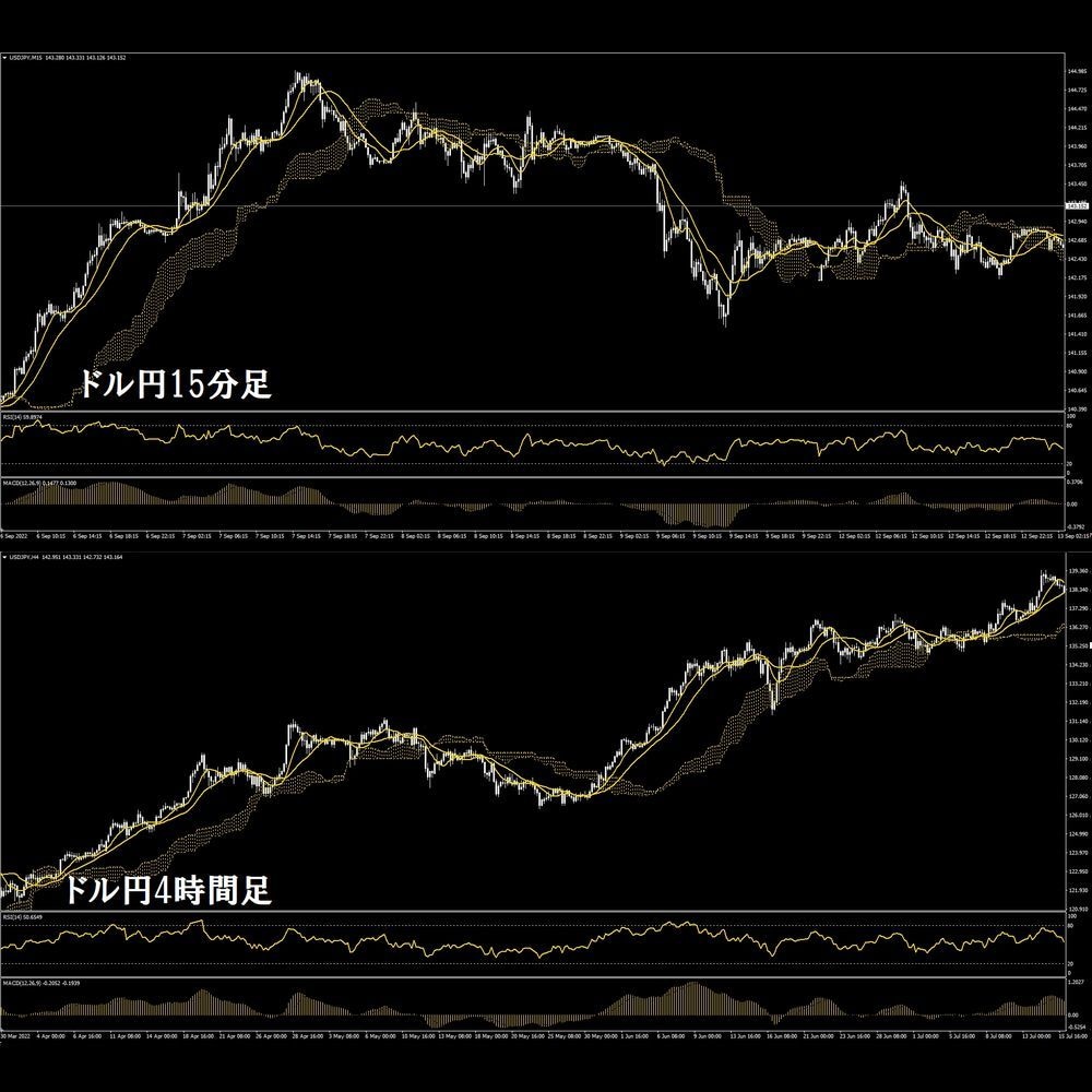 FX、バイナリーオプション用独自インジお譲りします FX スクール、サロン用の一目雲改、RSI改、MACDインジ イメージ5