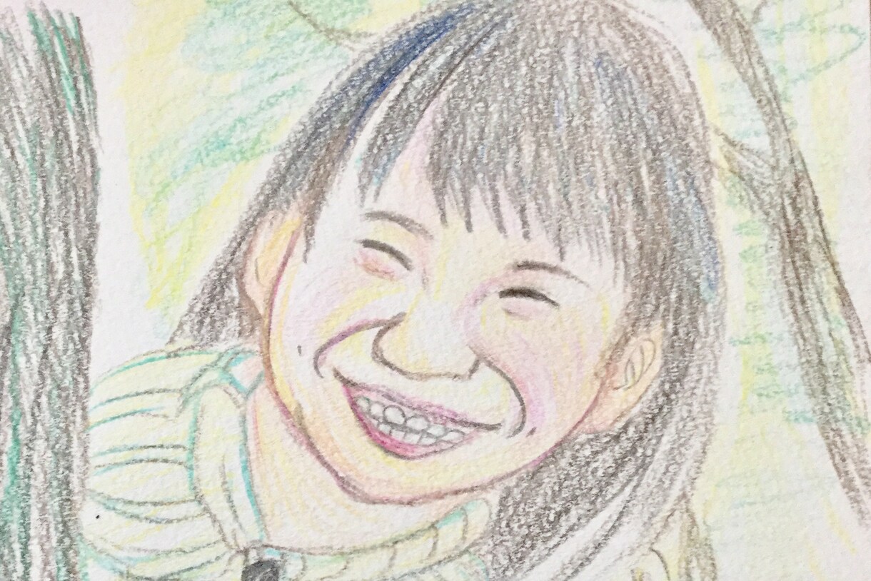 小さなお子さんの似顔絵を描きます プレゼント用、アイコン用など使用目的自由 イメージ3