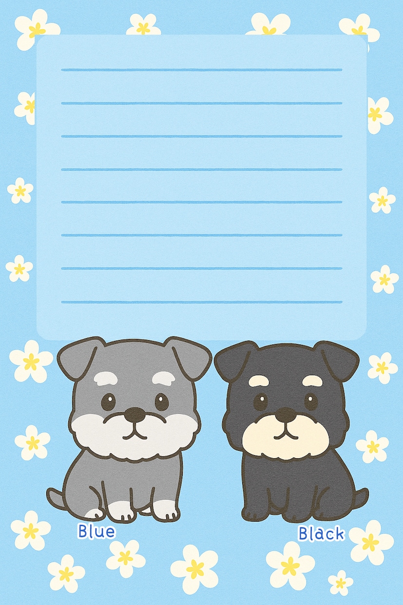 ペットちゃん入りの可愛いメモ用紙を作ります 可愛いペットちゃんのイラスト入りのメモでテンションUP♡ イメージ3