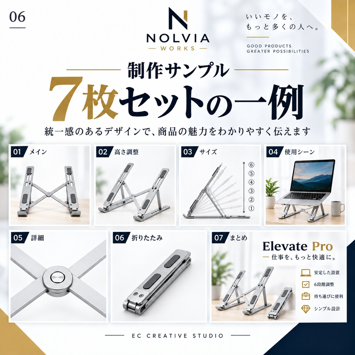 EC商品画像7枚を丸ごと制作します 構成・コピーからまとめてお任せいただけます イメージ6