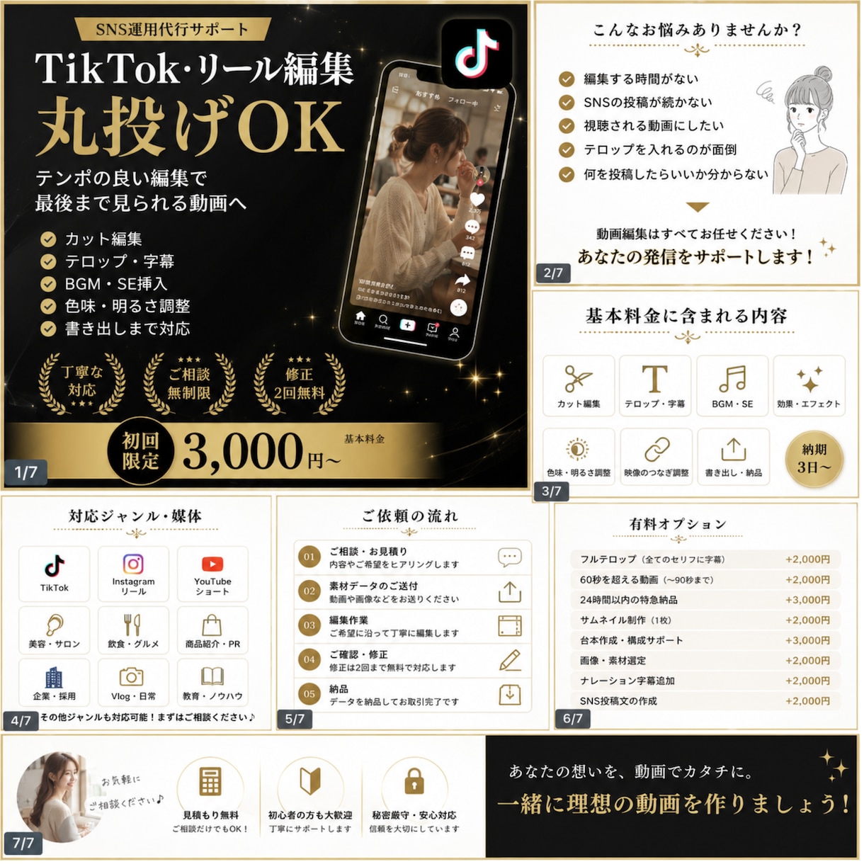 AIでTikTok投稿企画と台本10本を作成します 撮影・投稿作業なし｜30日分の企画をデータ納品 イメージ6