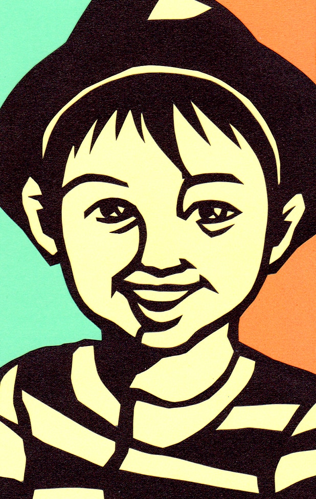 どこか懐かしい絵柄♪あなたの切り似顔絵作ります ワイドナショーで話題のアーティストが描きます イメージ5