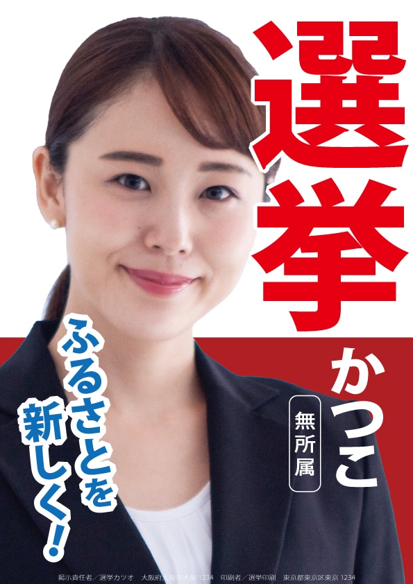 後援会入会案内三つ折りリーフレット作成します 議員経験もあるプロのデザイナーがコツをおさえて作ります イメージ4