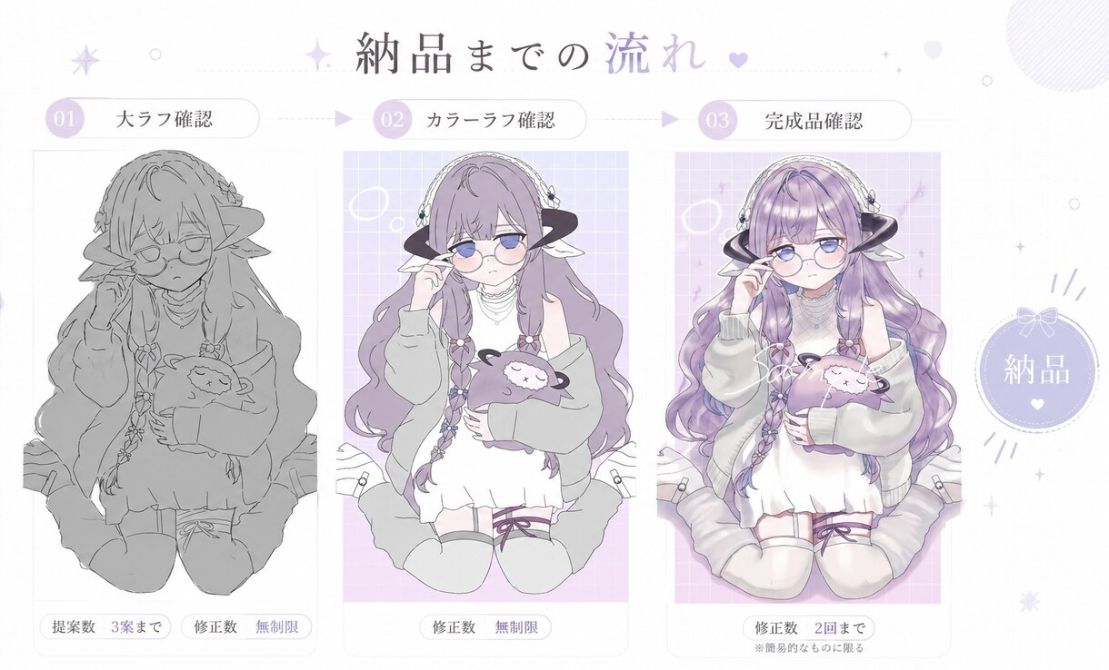 心に残る繊細な一枚絵を描きます 歌みた/立ち絵など、ハイクオリティなイラストを描きます イメージ5