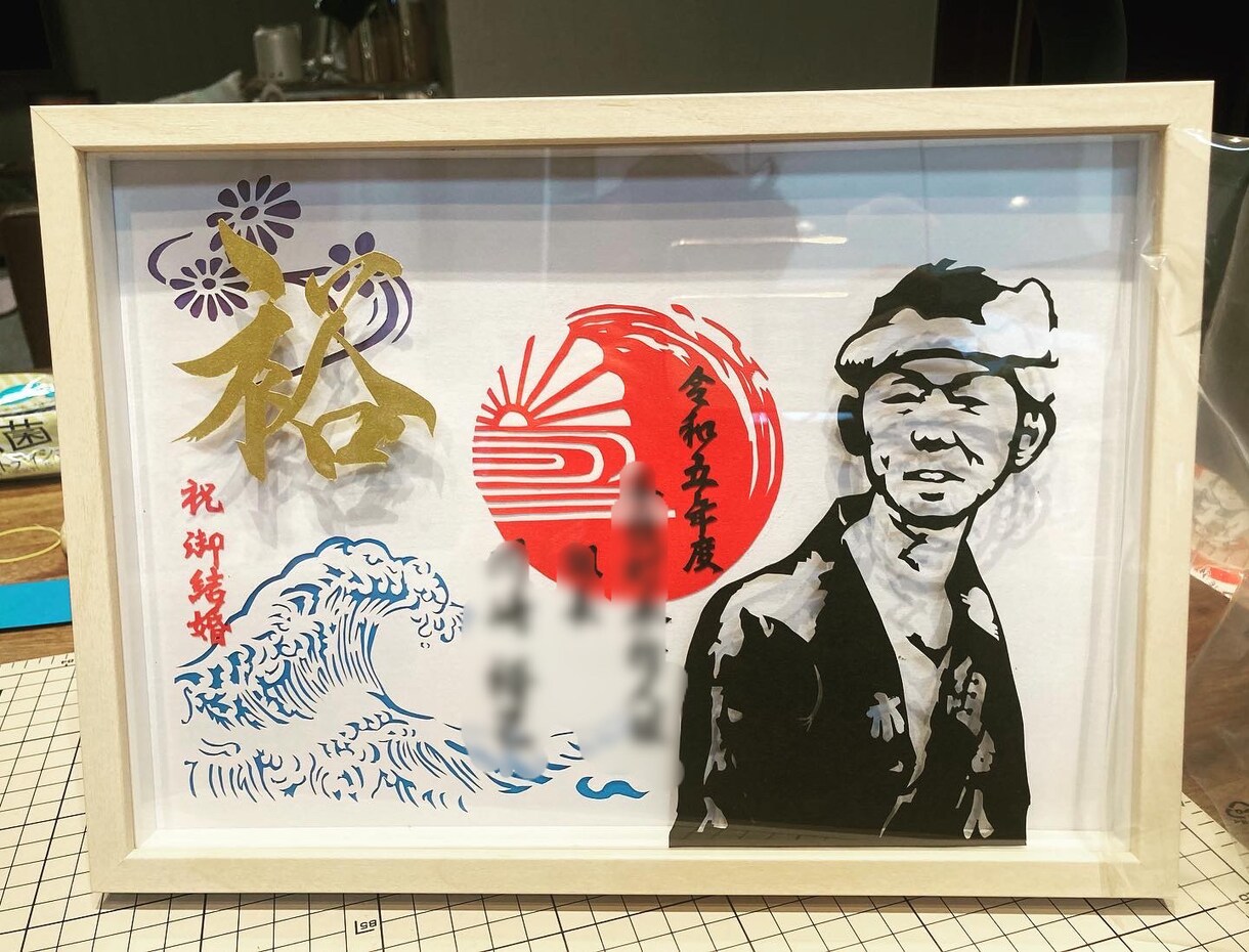 切り絵で似顔絵、ウェディングボード記念品作ります なんでもカッコよく、かわいく切ります！似顔絵はそっくり模写 イメージ2