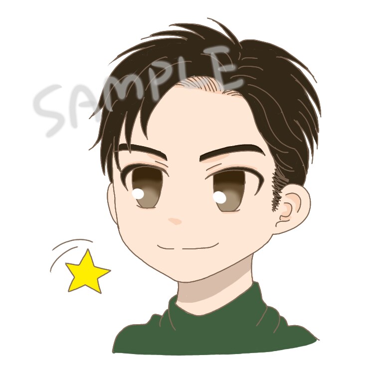 デフォルメかわいい似顔絵お描きします SNSやブログ、名刺にいかが？ イメージ2