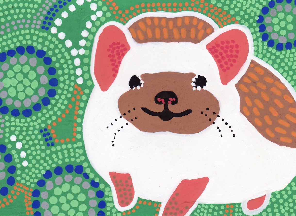 アボリジナルアート風に動物のイラストを描きます インパクト大！ヘッダーやアイコン、お部屋のインテリアなどに イメージ4