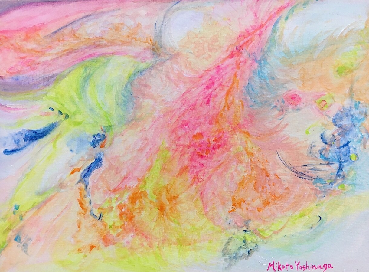 ずーっと見ていられる癒しの抽象画描きます 〜ちょっと立ち止まるキッカケが欲しい方へ。〜 イメージ3