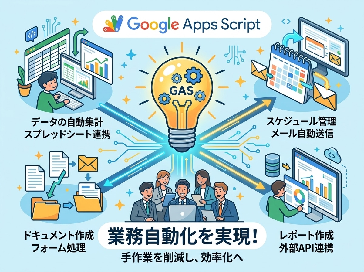 転記・集計 自動化｜手入力をGASでゼロにします あなたの本来やるべき業務へ集中できるように支援します！ イメージ1