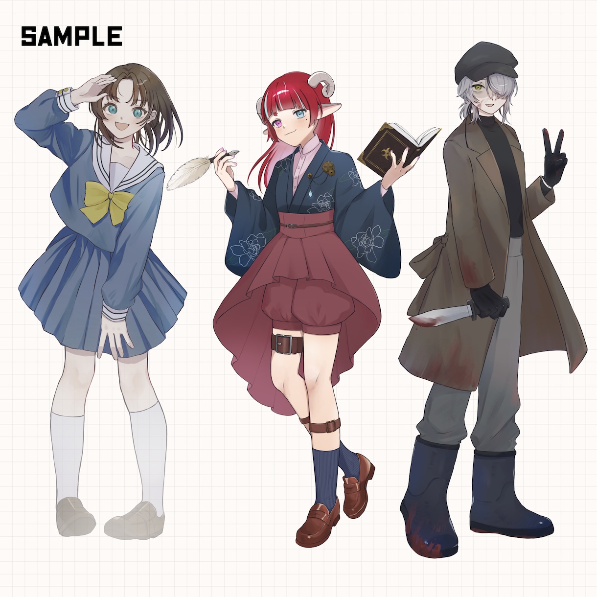 立ち絵承ります TRPG・IRIAMなどカワイイ立ち絵をお求めの方に！ イメージ2