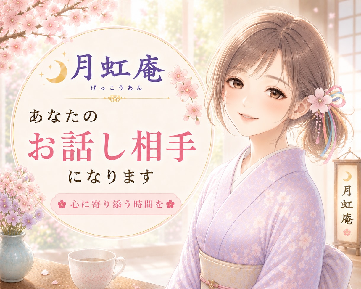 心に寄り添う時間☘️お話しお聴きします タメ口もOK✨家族・友達感覚/雑談/愚痴/恋愛/話し相手☘️ イメージ1