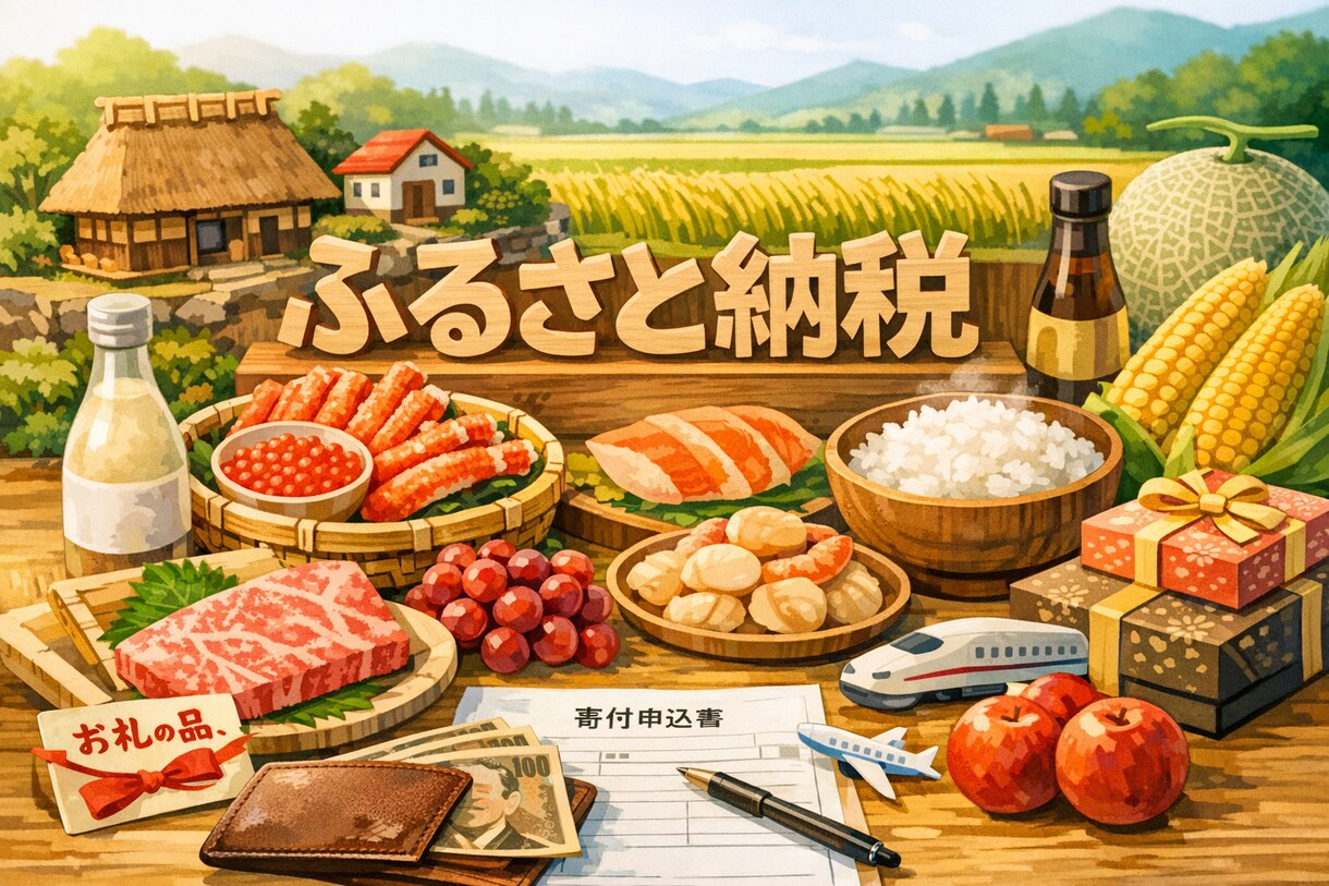 ふるさと納税の試算します 絶対やらなきゃ損!実質2,000円で物がもらえるふるさと納税 イメージ1