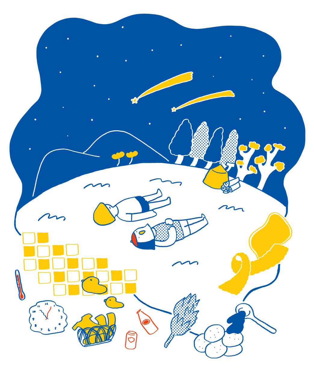 シンプル線画のゆるいイラスト作成します ひと目で癒やされる、ゆるっとほんわかイラストです イメージ5