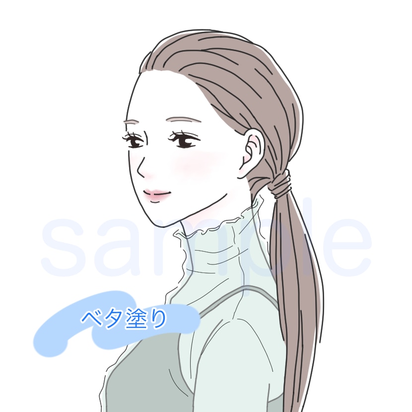 シンプルタッチで好印象なオトナ女子をお描きします あなたの趣味やビジネスにほんのりおしゃれ・かわいいをプラス！ イメージ5