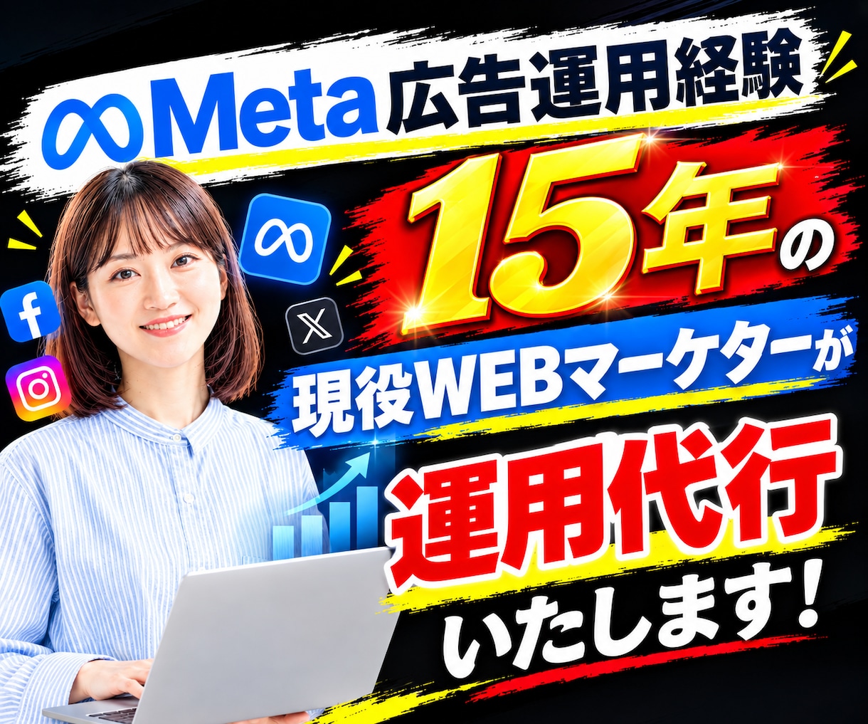 Meta広告（Instagram）の運用代行します 設定から運用まで丸投げOK！プロが2週間運用代行をいたします イメージ1