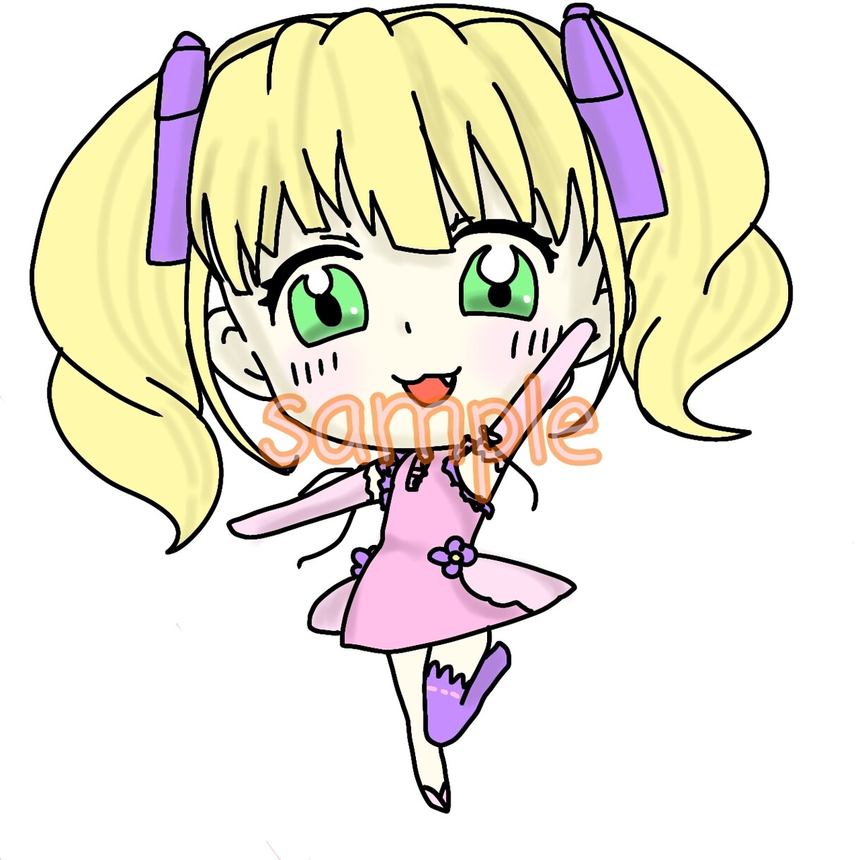 商用利用可！オリキャラ、ちびキャラで可愛く描きます SNSのアイコン、配信アプリでの返礼品として！ イメージ2