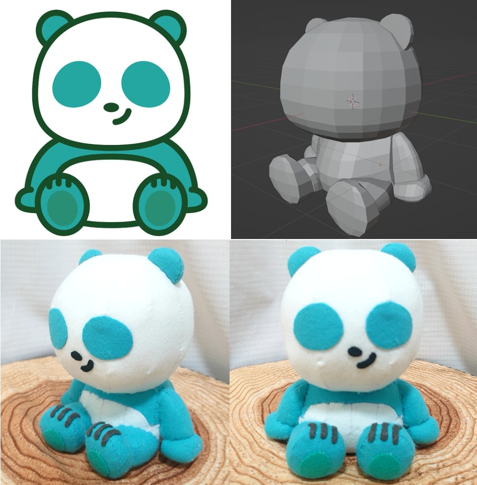 世界にひとつのオリジナルぬいぐるみを作ります 3Dモデルから作成することで高い精度で作ることができます イメージ3