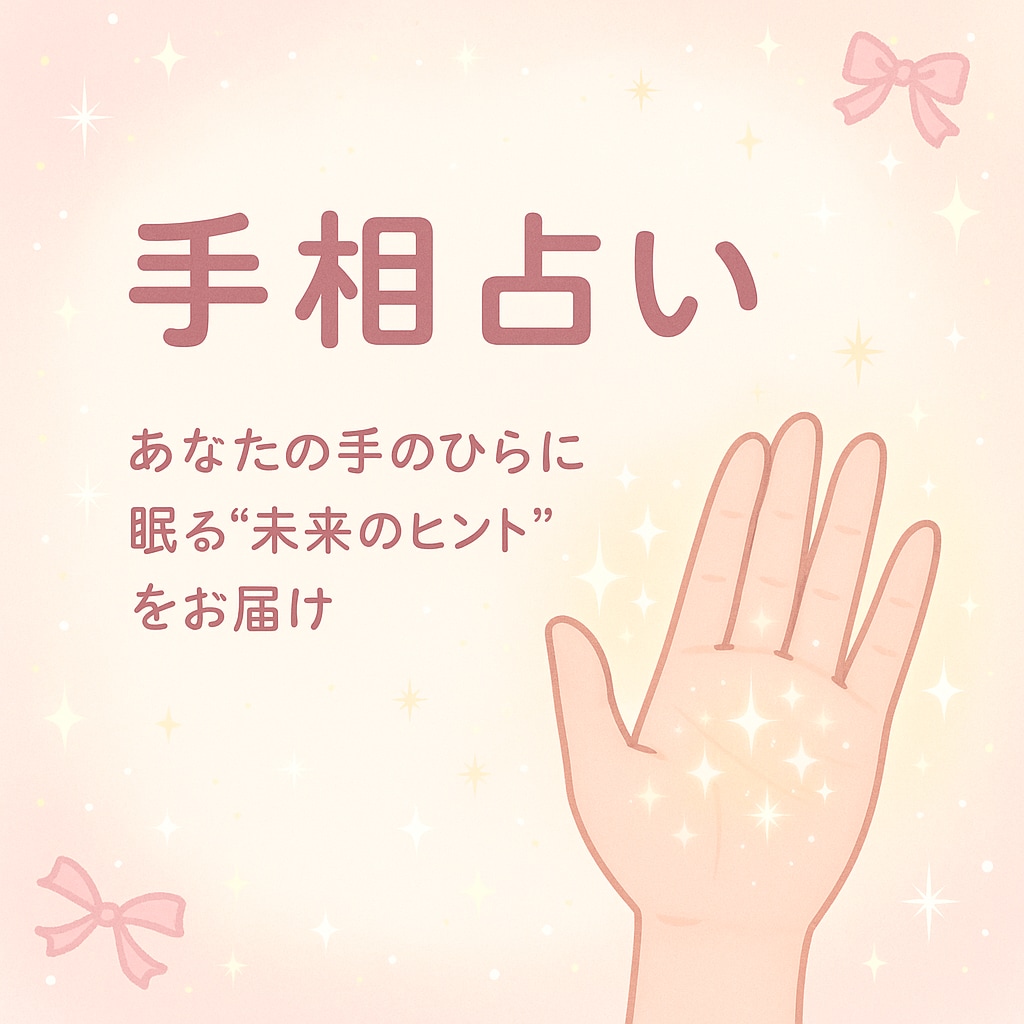あなたを手相で占って心を軽くします 頑張り屋のあなたへやさしい視点で手相から心整える時間を イメージ1