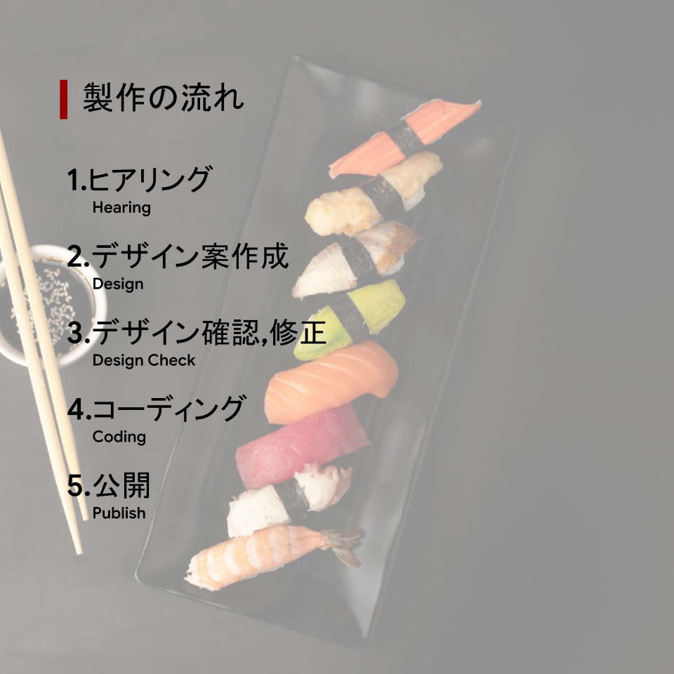 店舗などのサイトをオーダーメイドで製作します テンプレートに縛られない、オーダーメイドのWebサイト イメージ3
