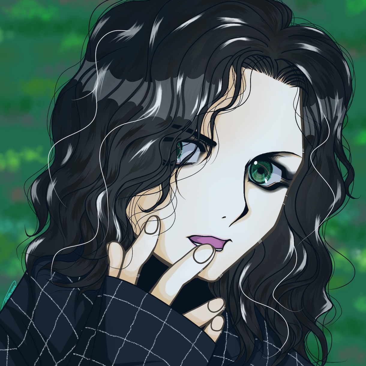 アニメ絵風の似顔絵アイコン！人物＆動物を描きます 人物は特にV系含めバンド系全般、動物、鳥等が得意！※楽器不可 イメージ3