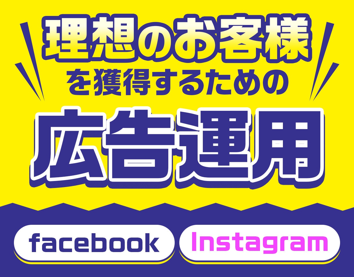 集客のプロがインスタ/FB広告の運用を代行します 理想のお客様を獲得するための広告運用 イメージ1