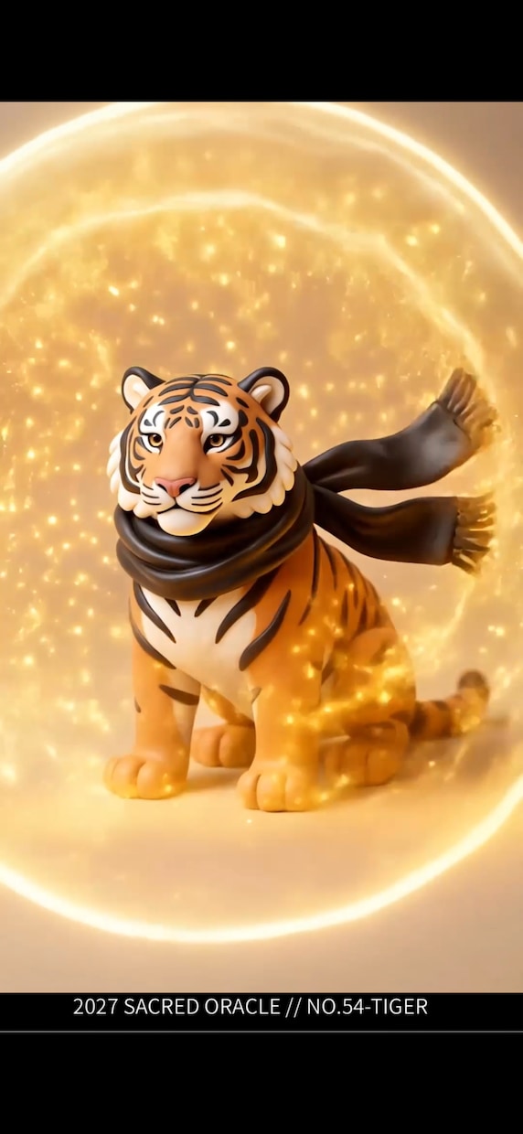 動く変身お守り！2027年運アニメ動画作ります 算命学×数秘！あなた専用の守護動物が幸運の装備をまとうシネマ イメージ2