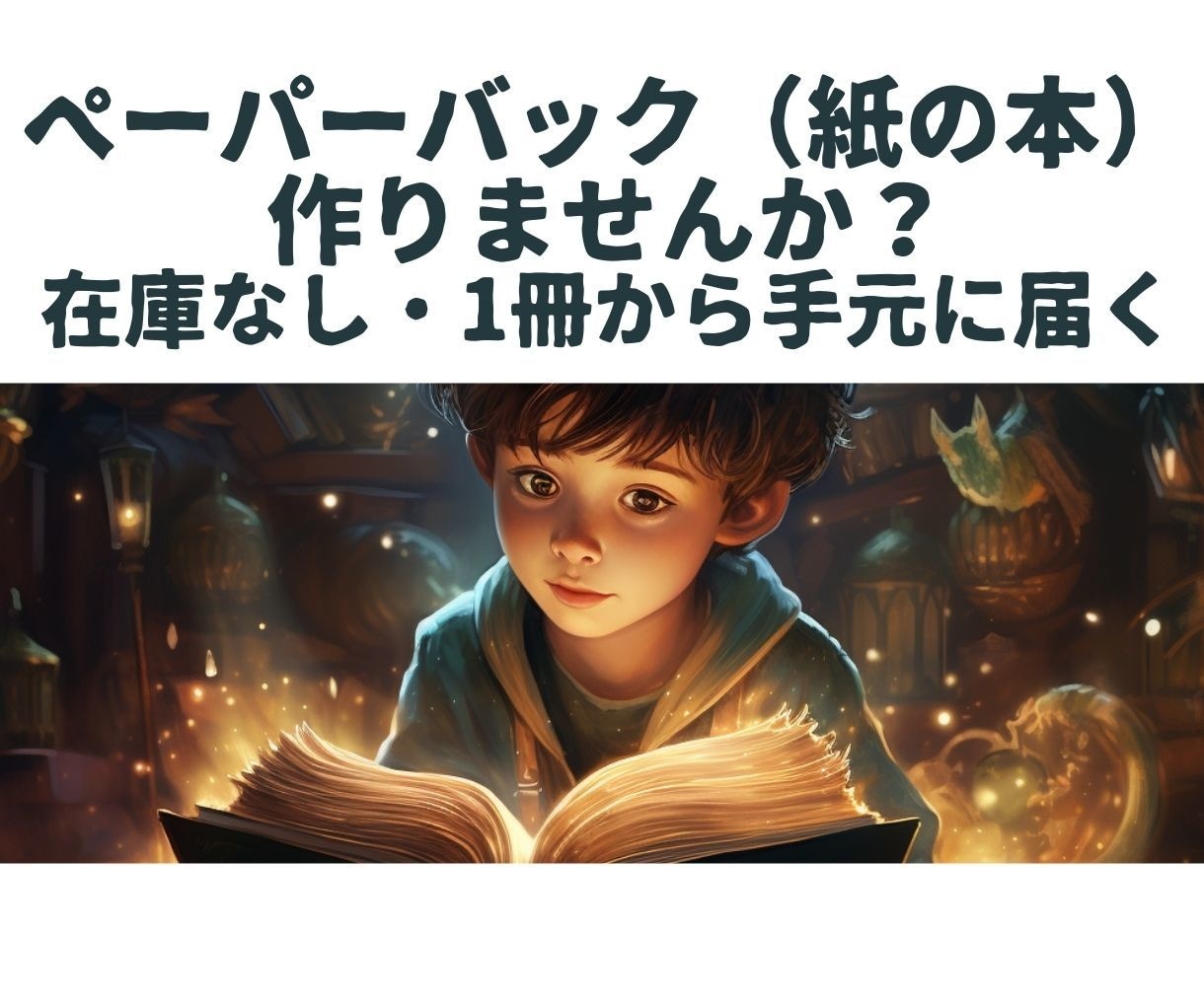 電子書籍から夢のペーパーバックを作ります kindle電子書籍から在庫ゼロのPOD出版 イメージ1