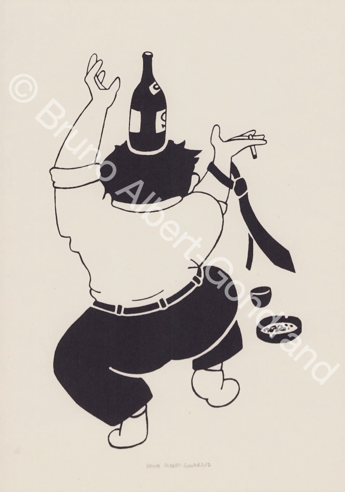 シンプルでインパクトがあるイラストを白黒で描きます ヨーロッパテイストで手描き独特の温かみを感じるスタイルです イメージ7
