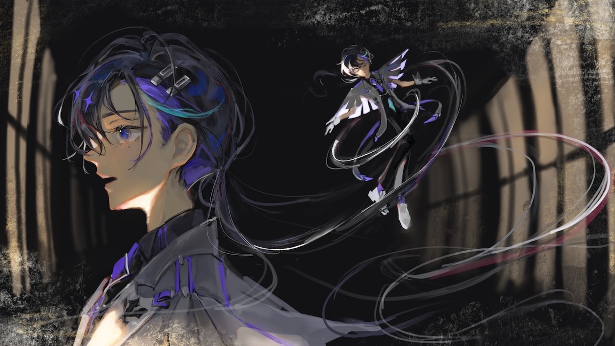儚く美麗なイラストを描きます 惹き込まれるサムネイル・歌ってみた動画を作りたい人へ イメージ5
