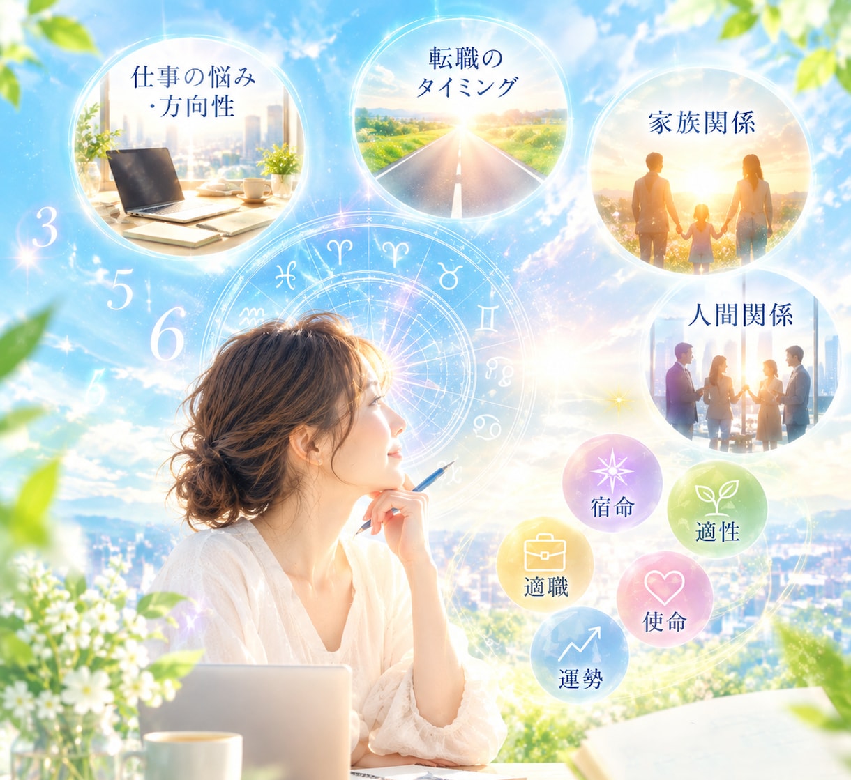 仕事・転機・家族・人間関係のお悩みを承ります 転職・独立・起業のタイミング・親子の問題・人生の選択など イメージ1