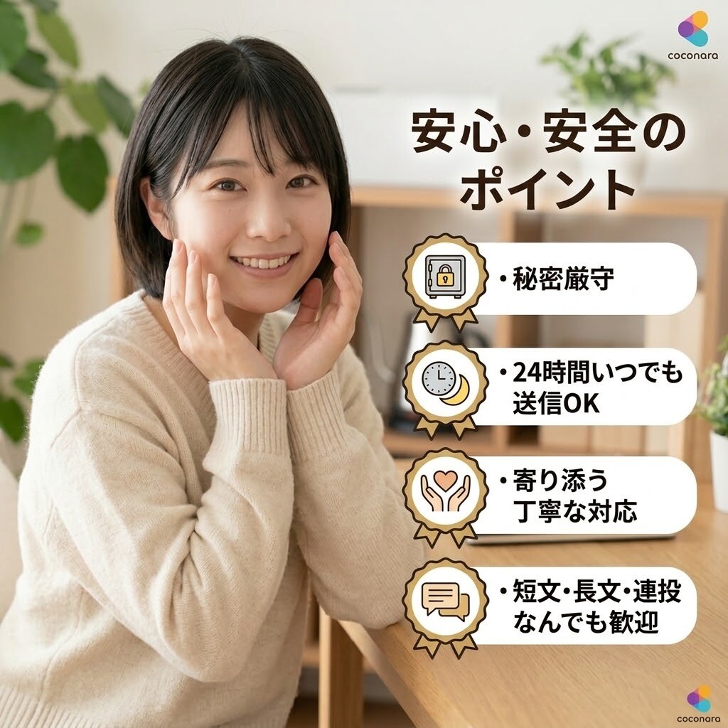 三日間500円！あなたのペースでお話し聞きます 深夜・早朝OK！短文でも連投でも好きな時に送ってください⁠ イメージ3