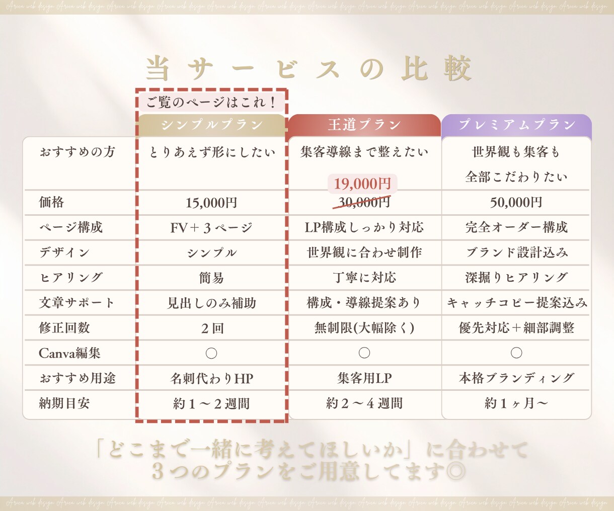女性向けシンプルだけど伝わるLP制作します まずは１ページだけ欲しい方へ【初めての方歓迎】 イメージ3
