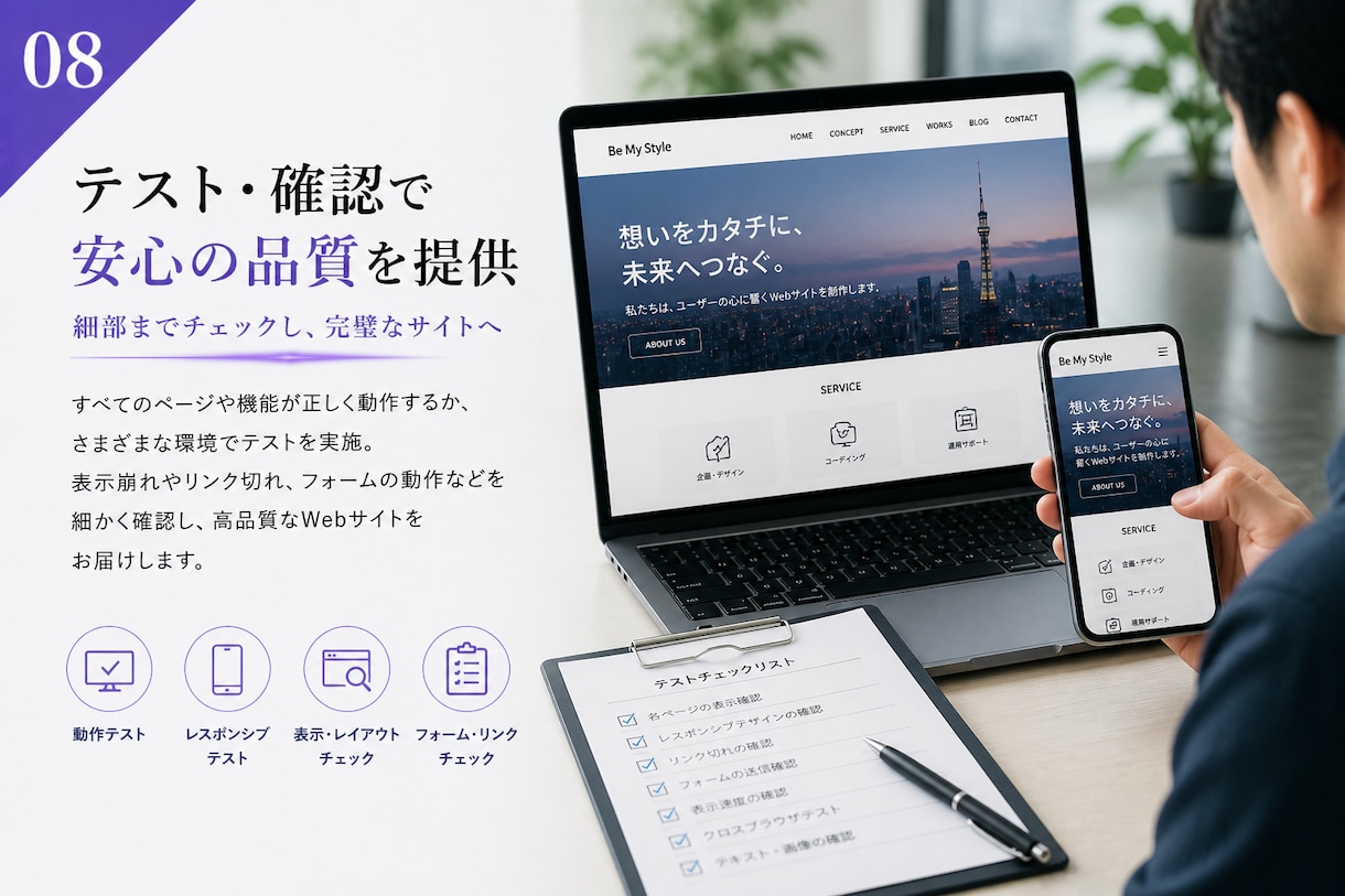 想いが伝わるWebサイト制作します LP・AIサービス・会員制サイト対応 イメージ8