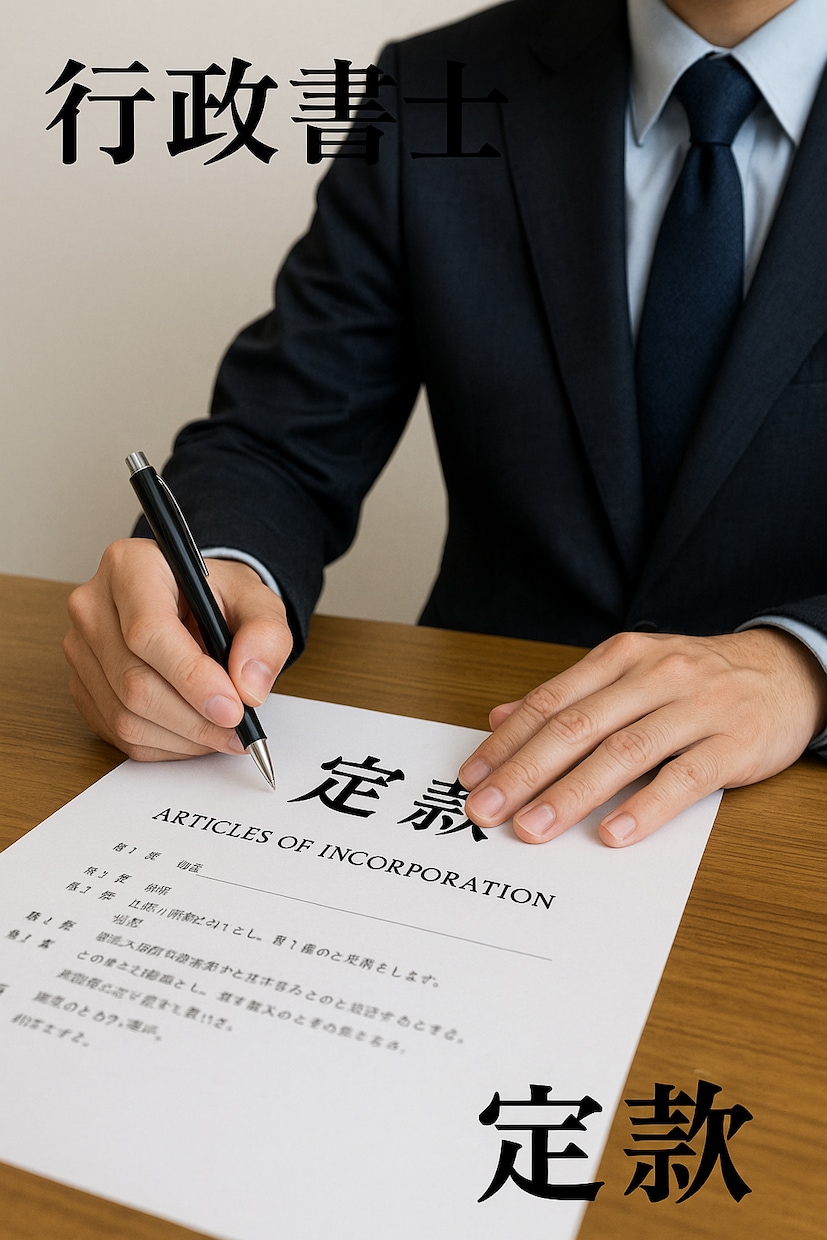 行政書士が電子定款の作成をします 公証役場での認証も対応します（別料金） イメージ1