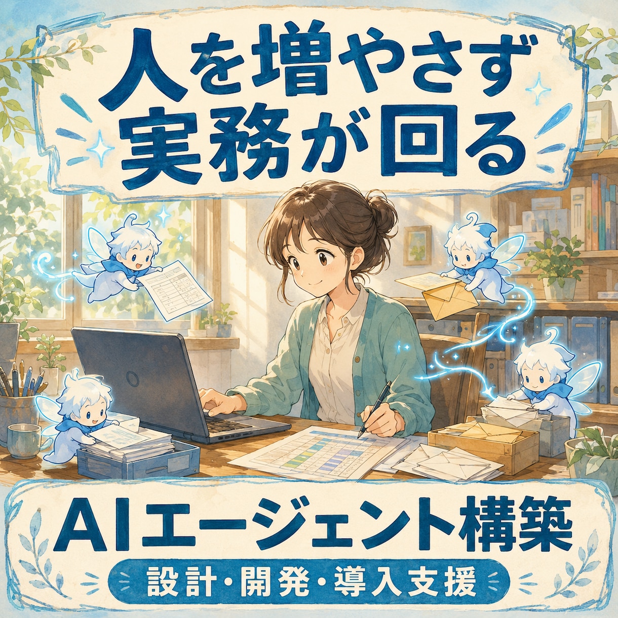 人を増やさず実務が回る御社専用AIを作ります AIを使い切れない企業へ。設計から現場定着まで一貫支援 イメージ1