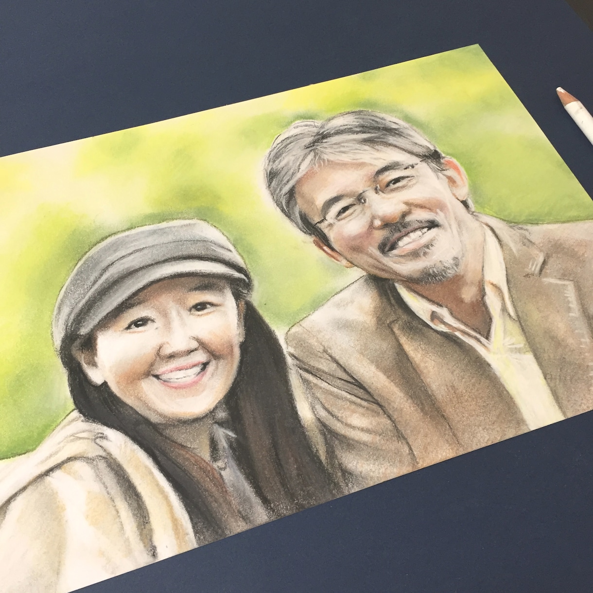 本格的な肖像画をパステルで描きます 繊細でリアルな描写の絵画をご提供いたします イメージ3