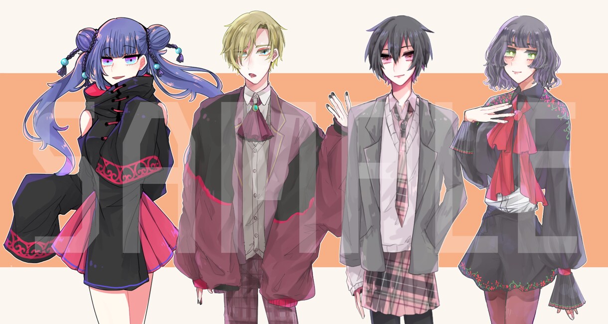 立ち絵イラストお描きします 最短2日！TRPG、動画、ゲームなどに！表情差分つき！ イメージ3