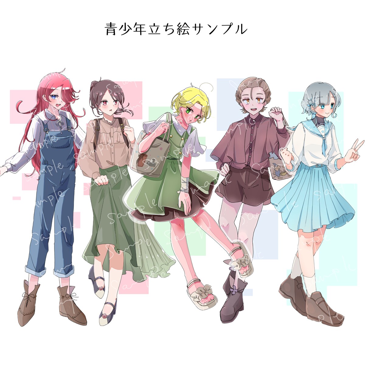 立ち絵を描きます 女性や少年少女キャラが得意です イメージ5