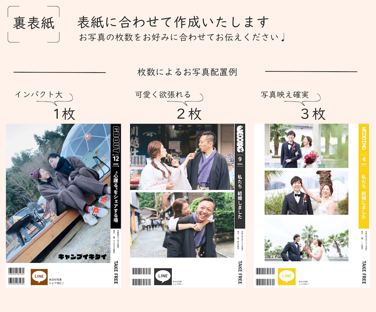 雑誌風プロフィールブック作成します レイアウト数No.1の1冊で、世界にひとつのお式に｡:* イメージ9