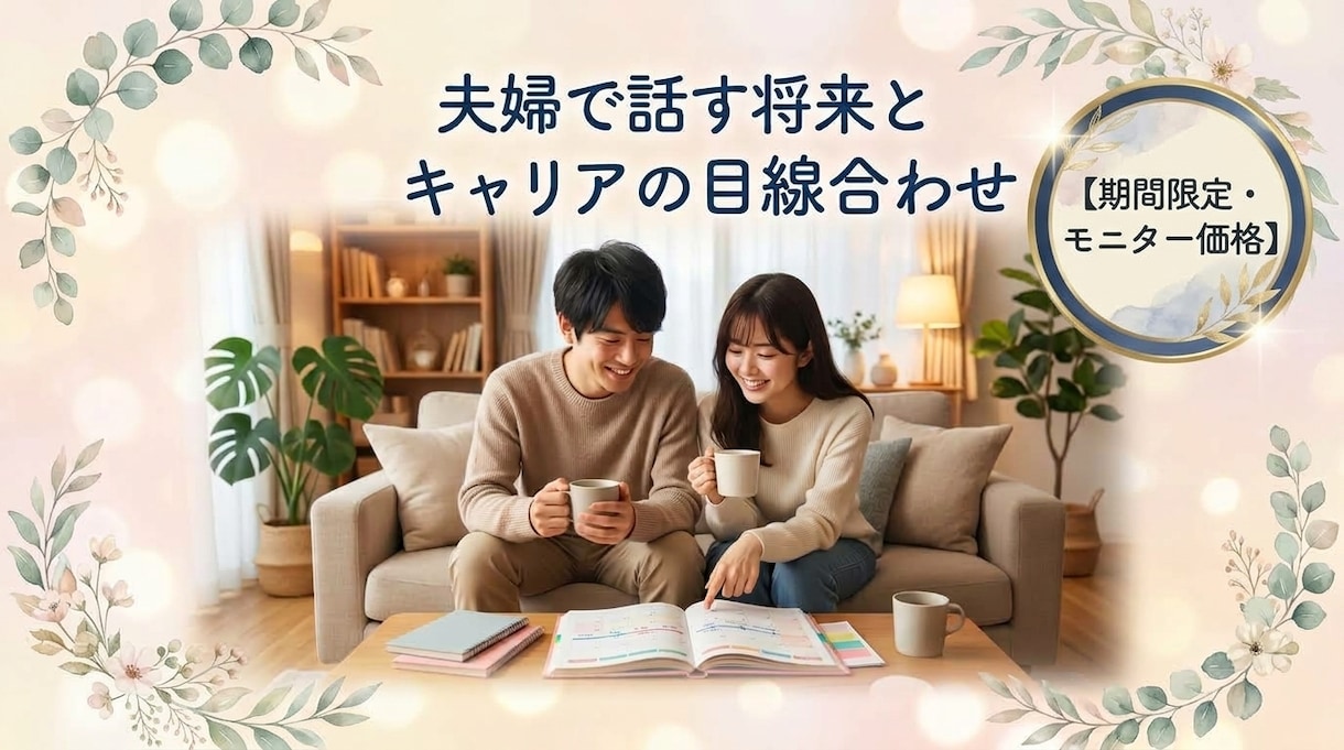 夫婦で話す将来や働き方の目線合わせをサポートします 不妊治療・育児・転職の悩みを整理！第三者視点でフラットに対話 イメージ2
