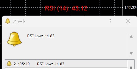 RSIが見やすくなりアラートでお知らせします RSI値見難くない！？を解決します。 イメージ3