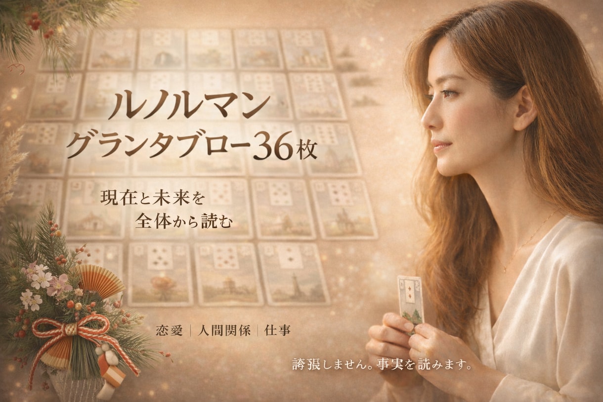 24hルノルマン✨グランタブローで多角的に視ます 霊視グランタブロー♡仕事♡恋愛♡人間関係を多角的に視ます イメージ6