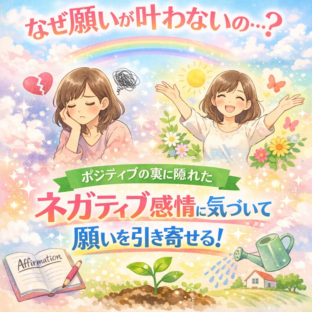 潜在意識を学んだのに叶わない人の原因を特定します まさかのネガティブ感情を洗出してブレーキを外すお手伝い イメージ1
