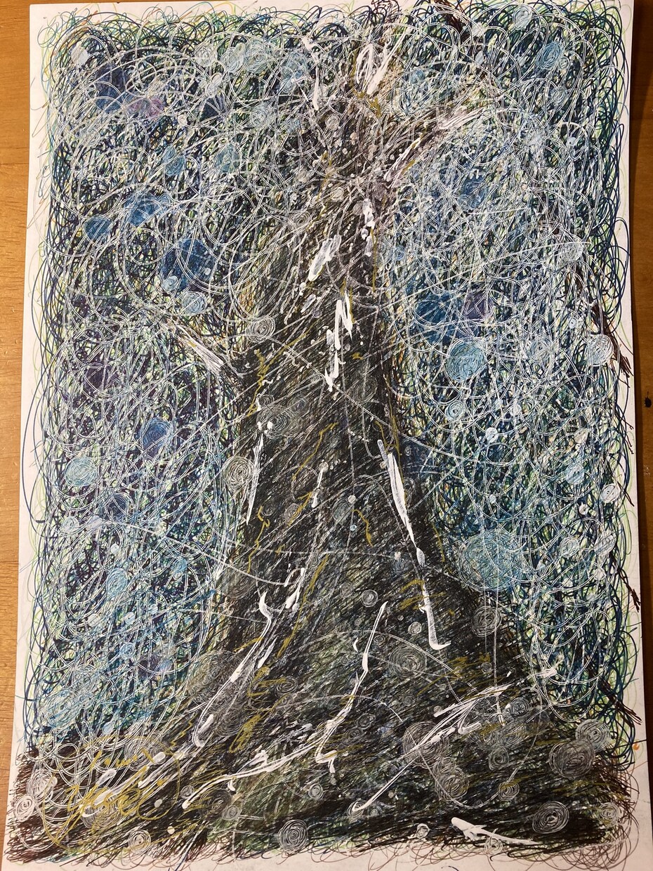 幻想的な世界を手描きのボールペンイラストにします あなたの創造する世界を一枚のイラストにしてみませんか？ イメージ5