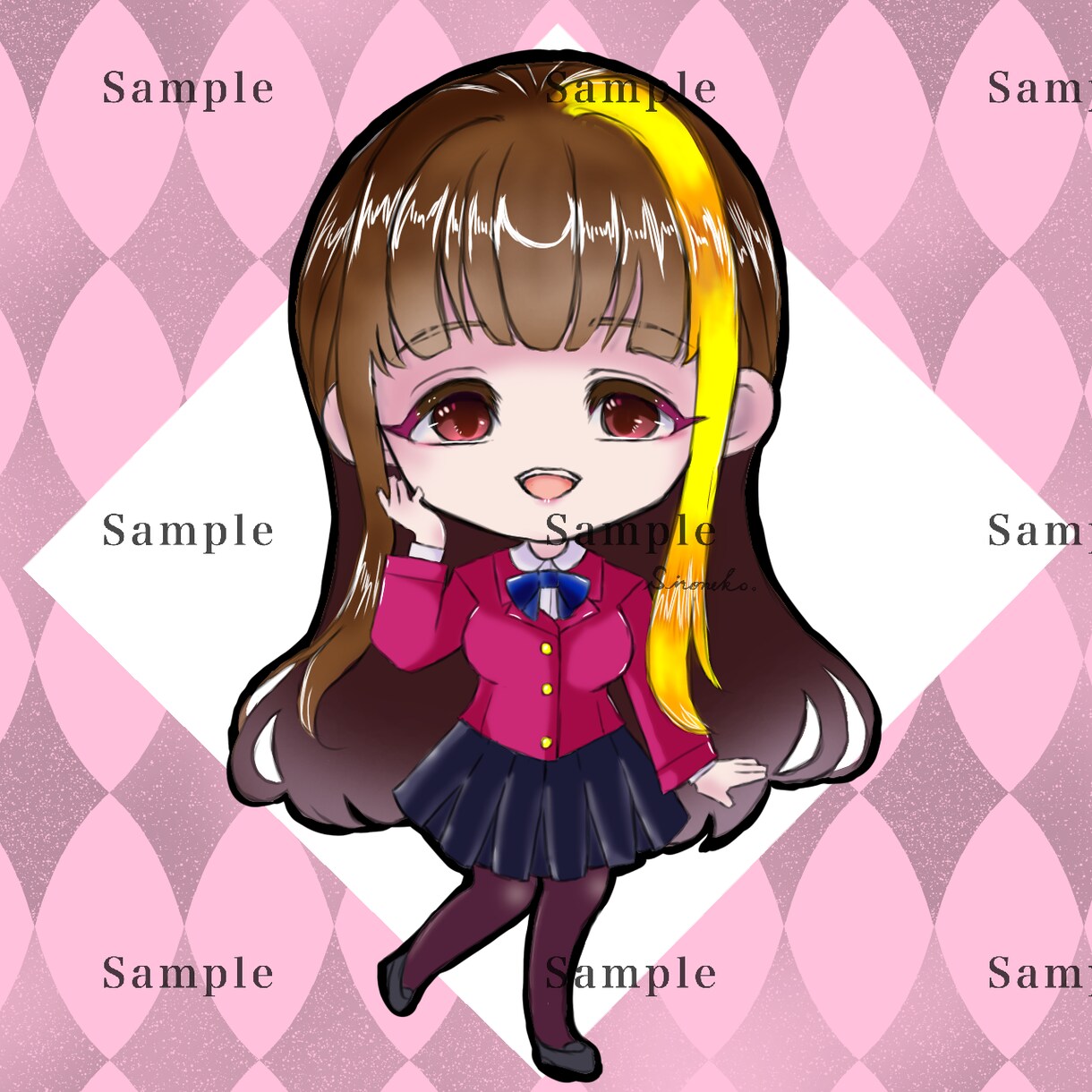 可愛い・カッコいいデフォルメイラスト描きます アイコンにもアクキーにも◎あなたのキャラをデフォルメします❣ イメージ8
