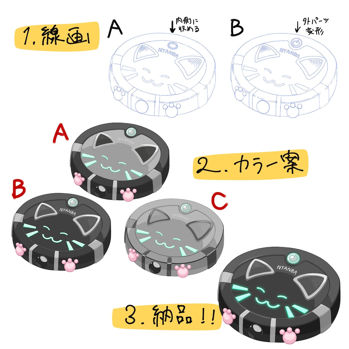 メカ・ロボット【商用可】描きます リアルからややデフォルメまで！生き生きとしたメカ描きます！ イメージ3