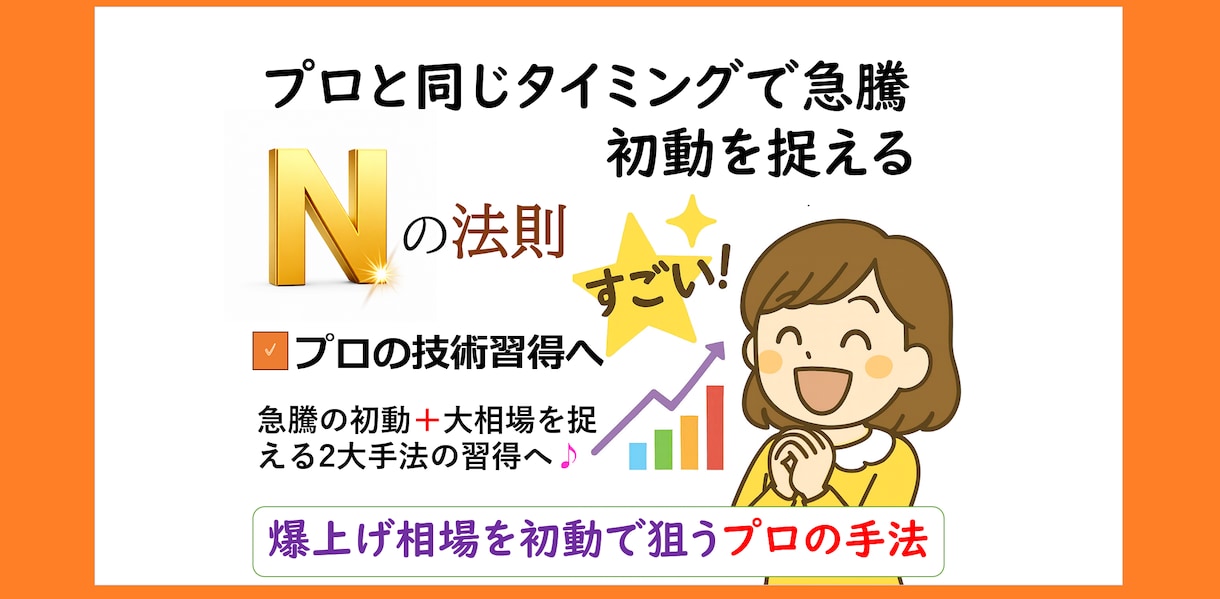 爆上急騰株の反発を狙い撃つプロ技★Nの法則教えます なぜ上がらない？逆ばかり！負け続きから反転攻勢へ導くプロ戦略 イメージ1