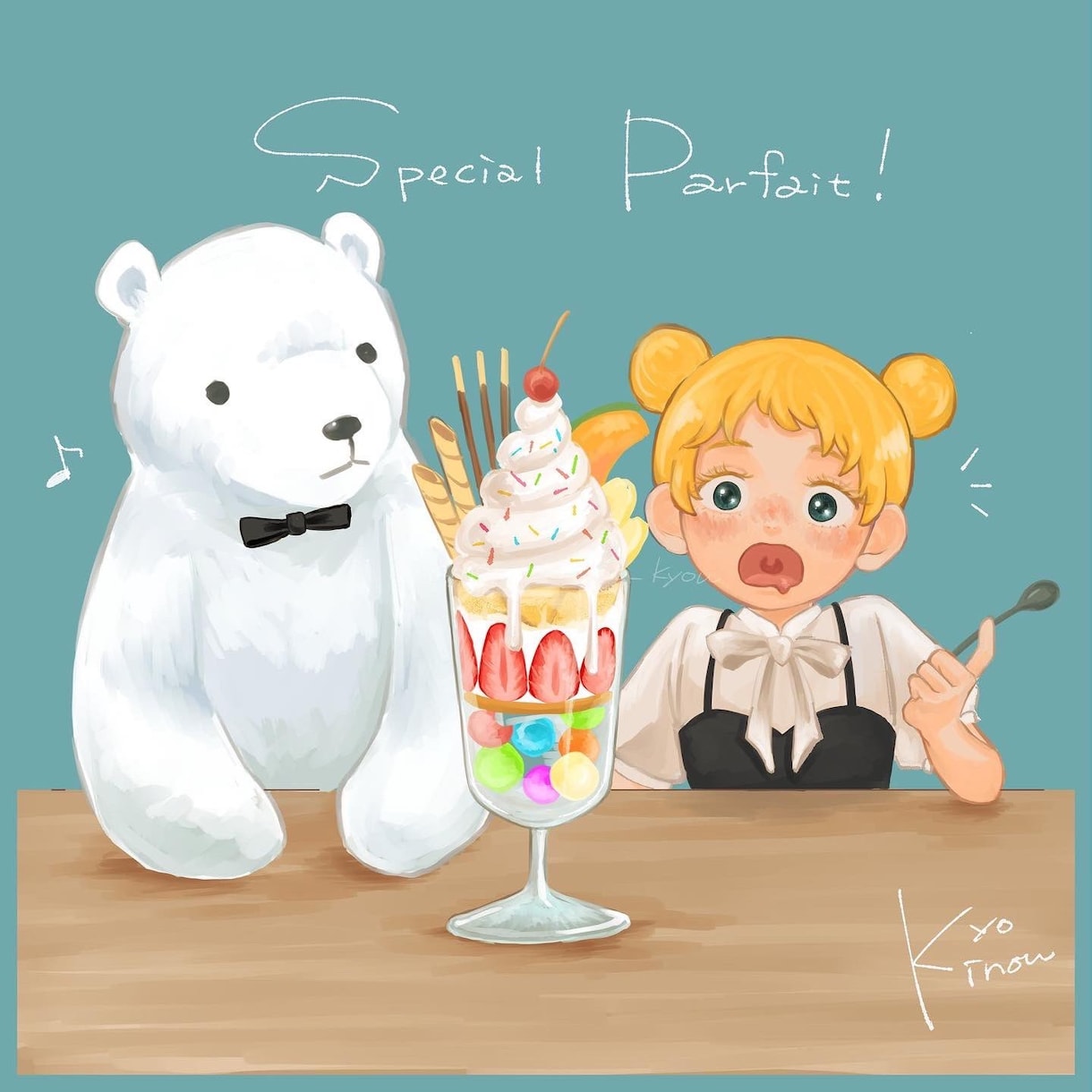 レトロでポップなやわらかいタッチのイラスト描きます 絵本のような温かみのあるイラストをお届けします。 イメージ3