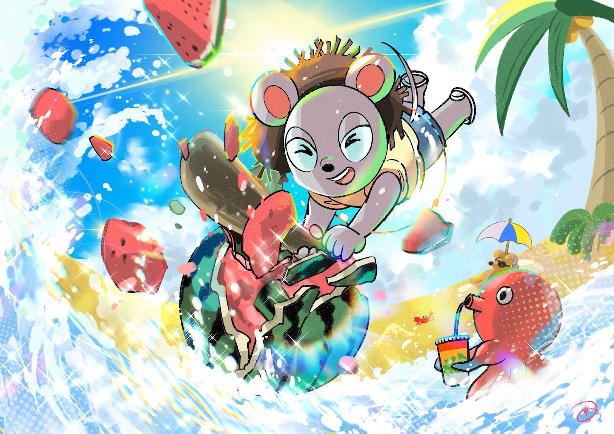 動物やキャラなどのパッと目立つアイコンを描きます SNSでパッと目を引きたい方へ！オススメです。 イメージ1