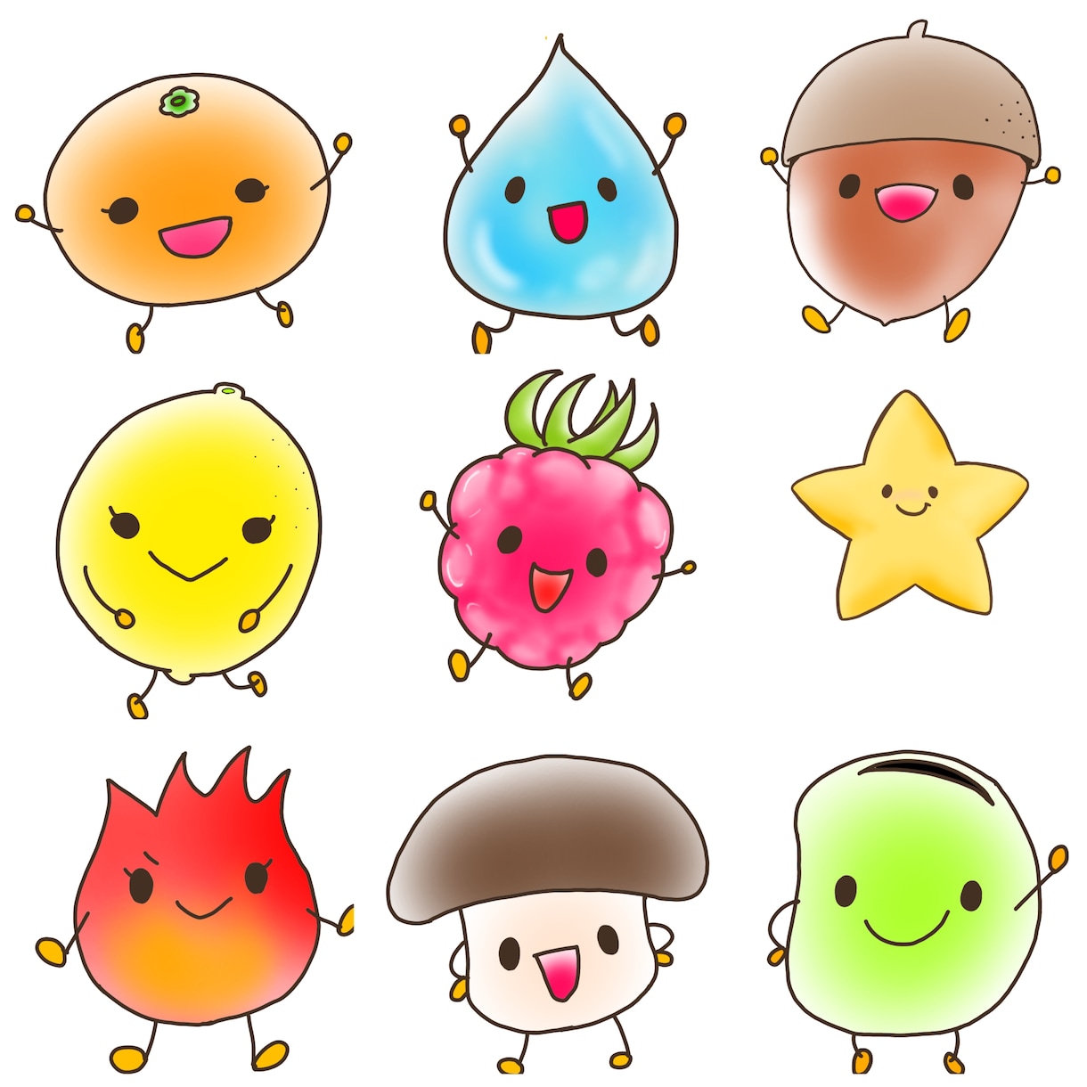 可愛く、愛着のわくキャラクター作成します 商用OK！あなた専用のアイコンやロゴに使用していただけます。 イメージ5